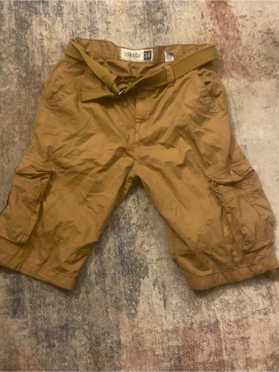 Trac Other - Trac Men’s Brown Cargo Shorts with Belt